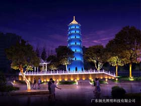 扬州文昌阁古建筑照明