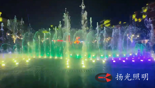 中国举重博物馆广场灯光秀